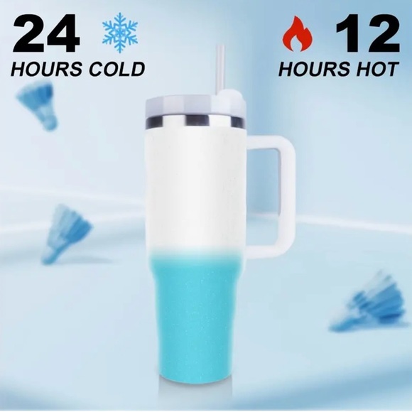 Fanpuda Other - Stainless Steel Insulated Leakproof Tumbler with Straw- Gradient Color- NIP